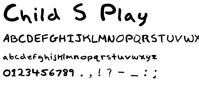 Child_s Play font
